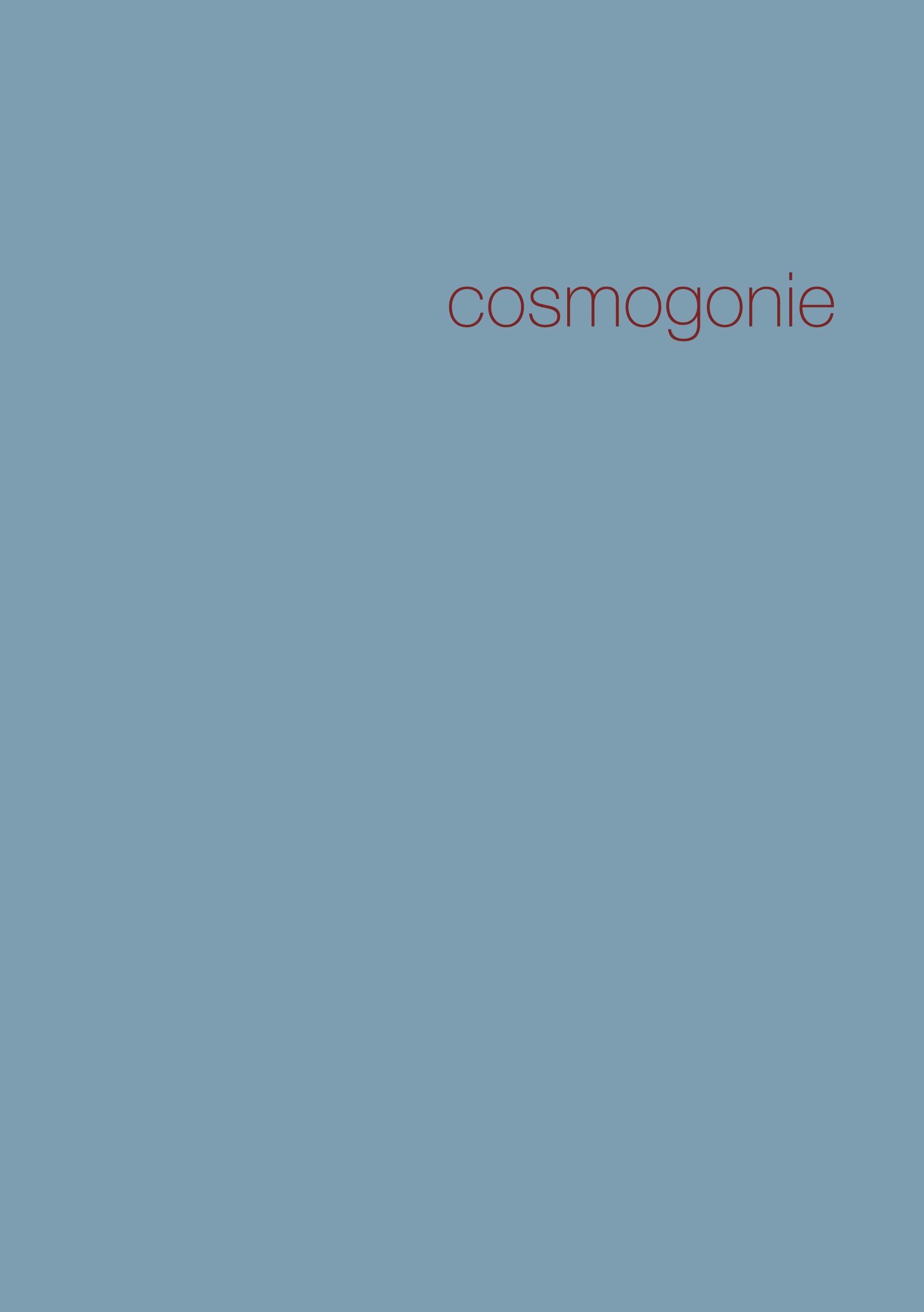 Cosmogonie