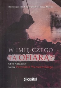 W imię czego ta ofiara? - - książka