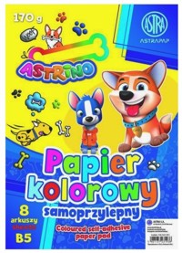 Zeszyt papierów kolorowych samoprzylepnych B5/8k -  - książka