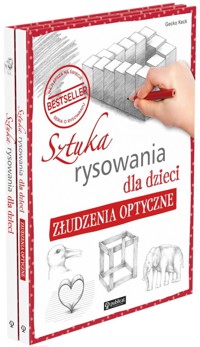 Pakiet: Sztuka rysowania dla dzieci / Złudzenia optyczne - Keck Gecko - książka