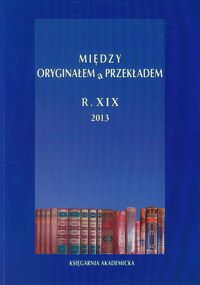 Między oryginałem a przekładem XVIII -  - książka