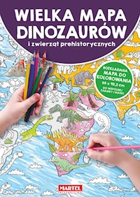 Mapa Dinozaury i zwierzęta prehistoryczne -  - książka