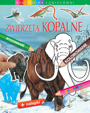 Zwierzęta kopalne. Naklejkowe łamigłówki -  Émilie Beaumont - książka