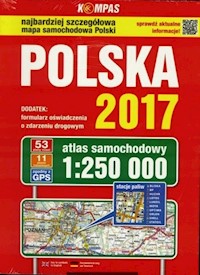 Polska 2017 Atlas samochodowy 1:250 000 -  - książka