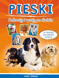 Pieski Koloruję i rysuję po śladzie - Myślak Monika - książka