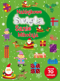 Naklejkowe Święta Sanie Mikołaja -  - książka
