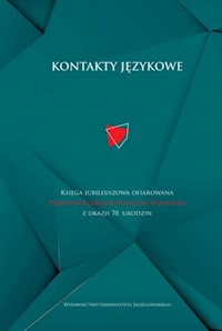 Kontakty językowe -  - książka