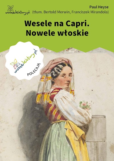 Okładka książki Wesele na Capri. Nowele włoskie