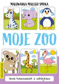 Malowanka małego smyka Moje zoo z naklejkami -  - książka