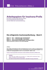 Die erfolgreiche Insolvenzanfechtung – Band 3 - Jens-Uwe Strandmann - ebook