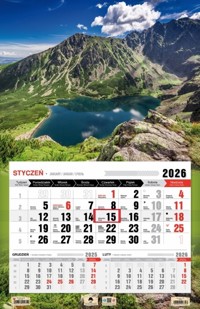 Kalendarz 2026 jednodzielny 3XL - Tatry -  - książka