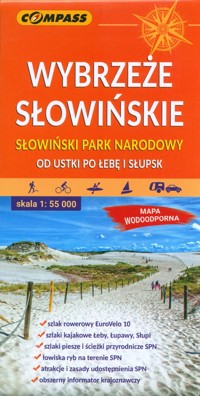 Wybrzeże Słowińskie Słowiński Park Narodowy mapa wodoodporna 1:55 000 -  - książka