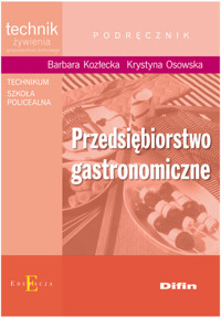 Przedsiębiorstwo gastronomiczne podręcznik - Kozłecka Barbara, Osowska Krystyna - książka