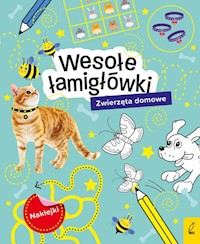 Wesołe łamigłówki z naklejkami Zwierzęta domowe -  - książka