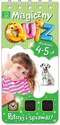 Magiczny quiz dla dzieci 4-5 lat Zielony - - książka