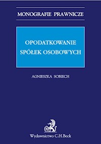 Opodatkowanie spółek osobowych - Agnieszka Sobiech - książka