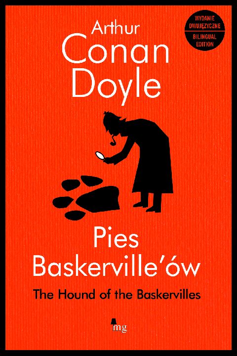 Okładka książki Pies Baskerville'ów - wydanie dwujęzyczne