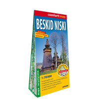 Beskid Niski laminowana mapa turystyczna 1:70 000 - zbiorowa praca - książka