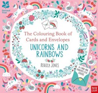 National Trust: The Colouring Book of Cards and Envelopes - Unicorns and Rainbows - Jones Rebecca - książka