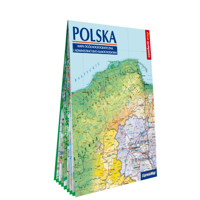 Polska. Mapa ogólnograficzna i administracyjno-samochodowa w skali 1:1 000 000 - zbiorowa praca - książka