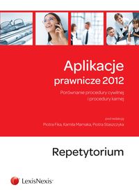 Aplikacje prawnicze 2012 Repetytorium -  - książka