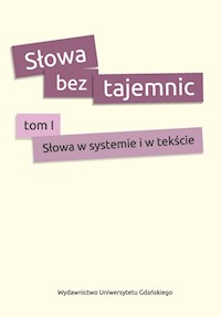 Słowa bez tajemnic -  - książka