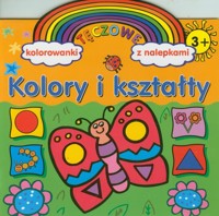 Kolory i kształty Tęczowe kolorowanki z nalepkami - Wiśniewska Anna - książka