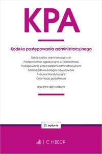 KPA. Kodeks postępowania administracyjnego oraz ustawy towarzyszące -  - książka