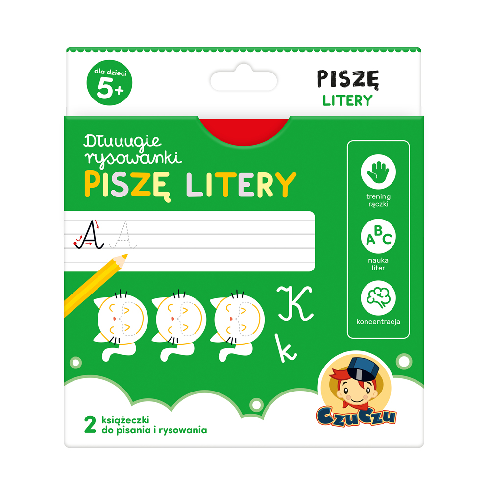Dłuuugie rysowanki 5+ Piszę Litery -  - książka