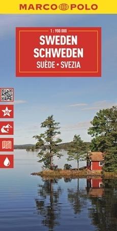 Szwecja. Mapa drogowa w skali 1:900 000 - zbiorowa praca - książka