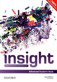 Insight Advanced Student's Book - Wildman Jayne - książka