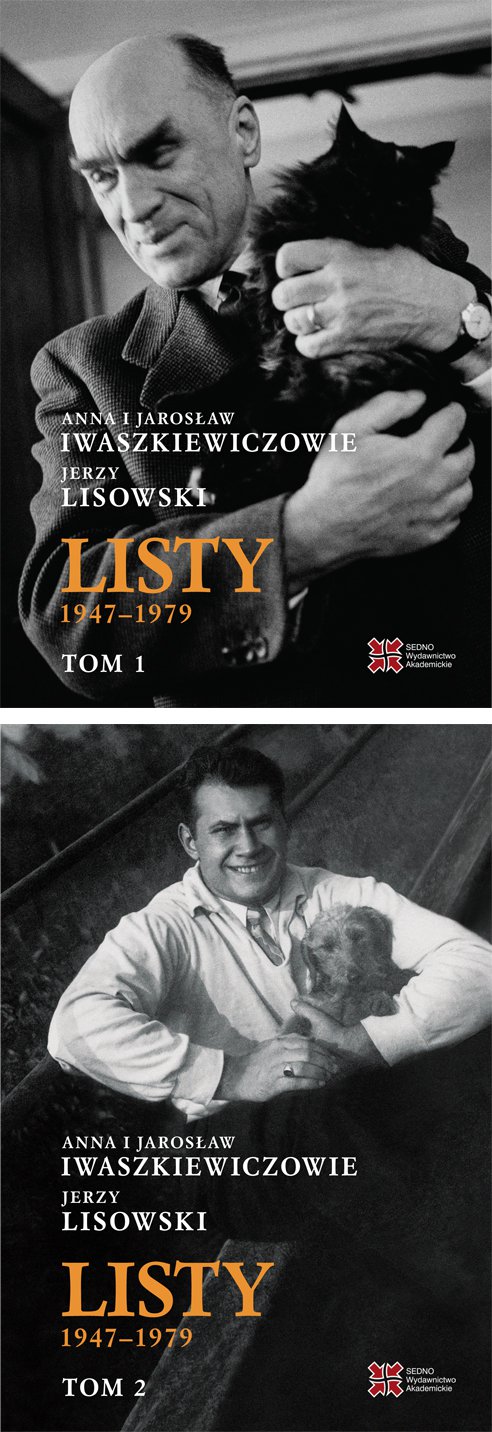Okładka:Anna i Jarosław Iwaszkiewiczowie-Jerzy Lisowski Listy. Tom 1 i 2 
