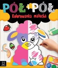 Pół i pół. Kolorowanka malucha z owcą - Bator Agnieszka - książka