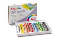 Pentel, Pastele olejne 12 kolorów -  - książka