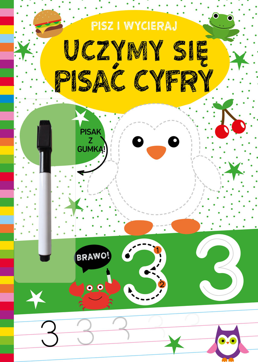 Pisz i wycieraj. Uczymy się pisać cyfry - zbiorowa praca - książka