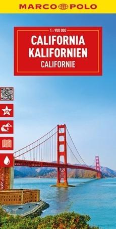 Kalifornia. Mapa drogowa w skali 1:900 000 - zbiorowa praca - książka
