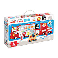 Puzzle z dziurką Wóz strażacki 2+ -  - książka