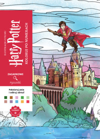 Harry Potter. Zagadkowe rysunki. Koloruj po numerach - zbiorowa praca - książka