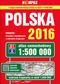 Polska 2016 Atlas samochodowy 1:500 000 -  - książka