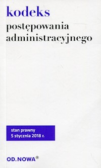 Kodeks postępowania administracyjnego -  - książka
