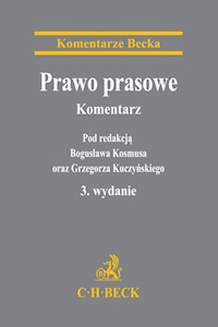Prawo prasowe Komentarz -  - książka