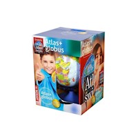 Atlas świata geograficzyny + Globus polityczny -  - książka