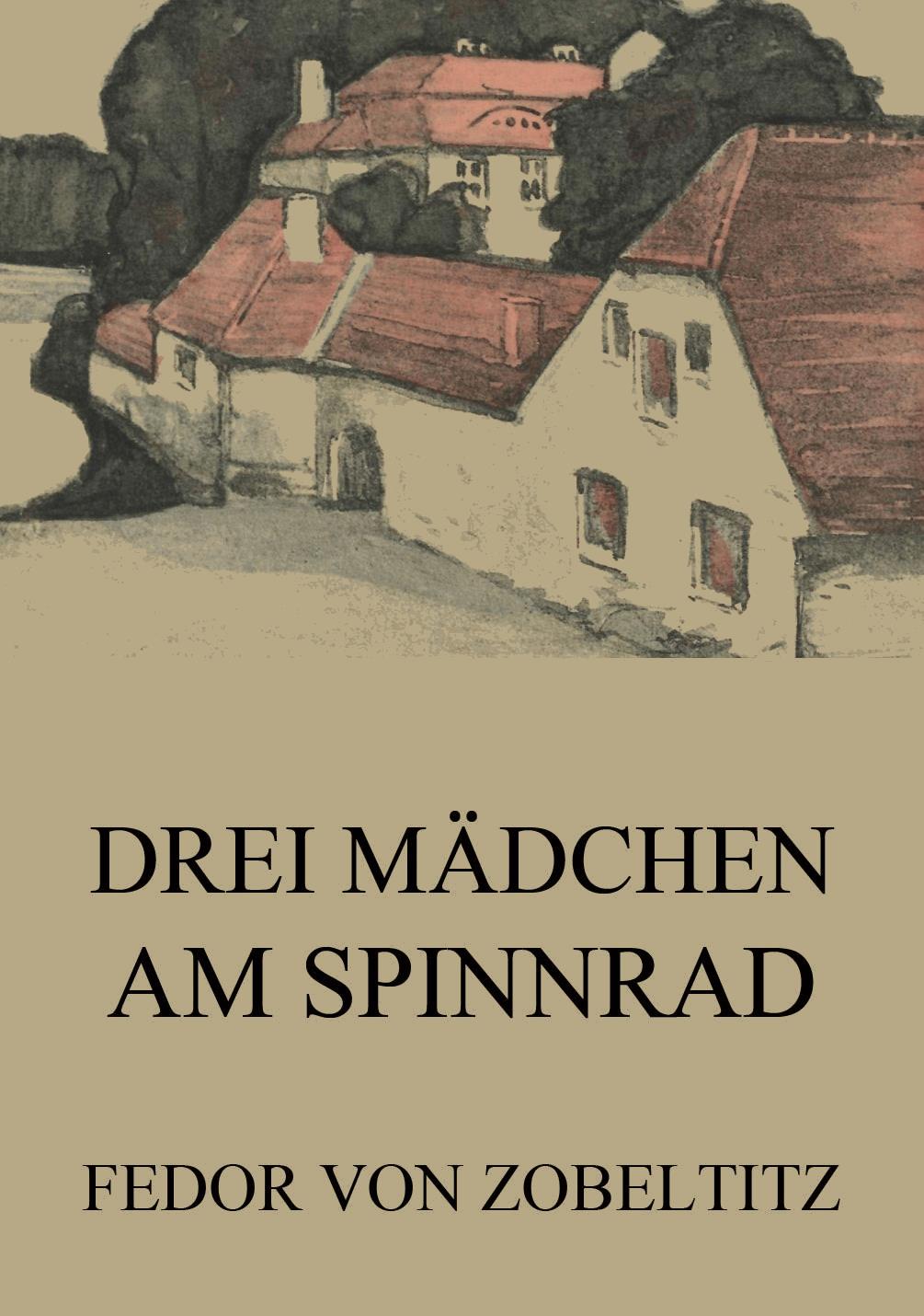 Drei Mädchen am Spinnrad