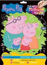Peppa Pig Zdrapuj, koloruj, naklejaj -  - książka