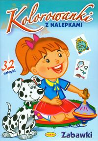 Zabawki Kolorowanki z nalepkami -  - książka