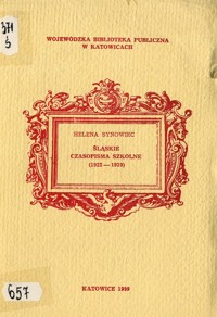 Śląskie czasopisma szkolne (1922-1939) - Helena Synowiec - ebook