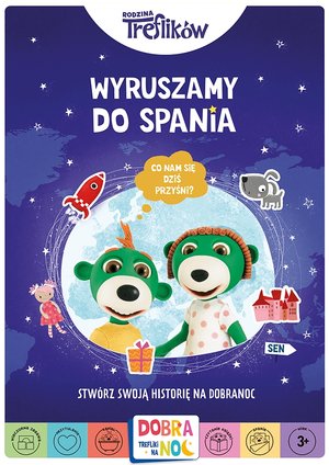 Rodzina Treflików. Wyruszamy do spania. Dobranoc, Trefliki na noc - Magdalena Komsta - książka