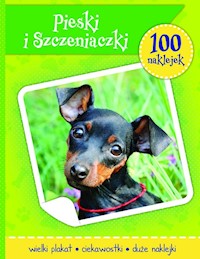 Psy i szczeniaczki książeczka z plakatem i 100 naklejek -  - książka