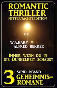 Immer wenn du in die Dunkelheit schaust: Romantic Thriller Mitternachtsedition Sonderband 3 Geheimnisromane - Alfred Bekker - ebook