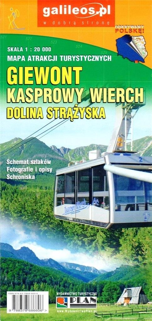 Giewont, Kasprowy Wierch. Mapa 1:20 000 (w.2024) -  - książka